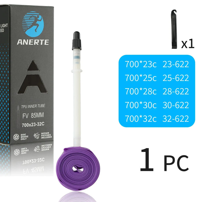 NPY Road Bicycle TPU Inner Tube 700x23C 25C 26C 27C 28C 30C 32C Cycling Bike Tires Camera Tyre 700C Pneu Aro French Valve