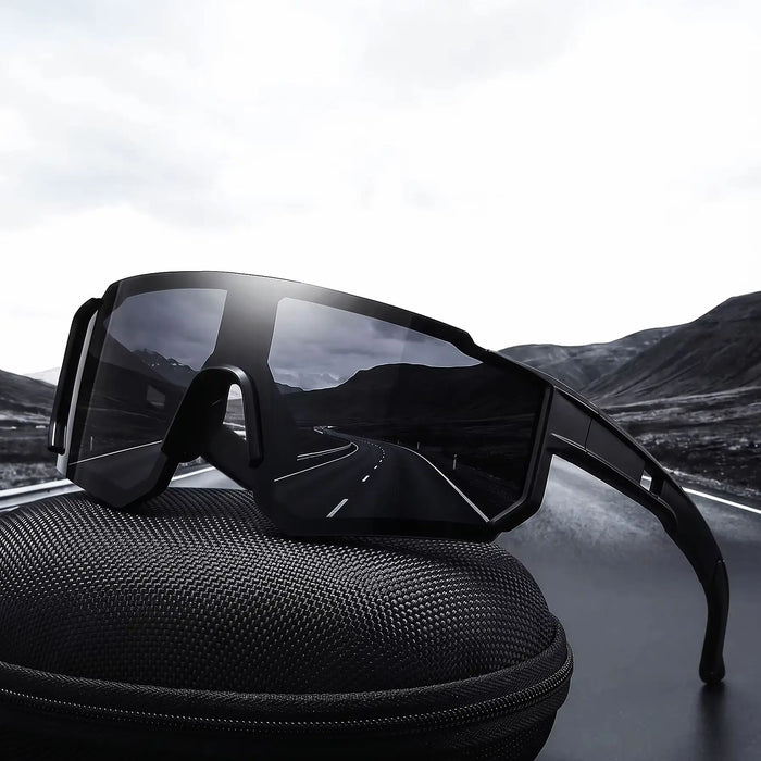 VIOLA MAG Premium Oversized Cycling Sunglasses, Ultra-light TR90 Frame Wrap-around Sports Glasses Fashionable Mountain Bike Shad