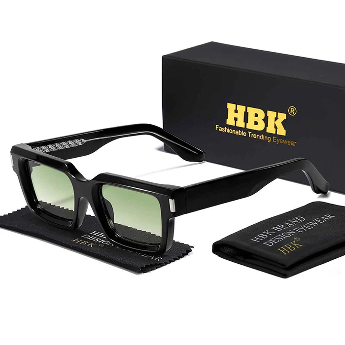 HBK Punk Vintage Square Men's  Sunglasses Brand Design Small Frame Sun Glasses Party Travel Glasses Gift Ideal Choice