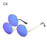 Novel Third Eye Round Metal Frame Sunglasses Chinese Style Erlang God Three Eyes Glasses Funny Party Halloween Cosplay Glasses