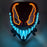 Multi Color LED EL Wire Glowing horror Mask Luminous Full Face Mask wireless mask Halloween Cosplay Party Rave Costume Accessory