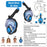 JUNHAIINS 180° View Full Face Snorkel Mask Scuba Diving Mask for Adult Goggles Underwater Transparent Swimming Sunshade Lens
