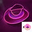Despedida de Soltera Artículos Luminosos Novia Sombrero de Vaquera Brillante Gorra de Vaquero Nacarada con LED Sombrero de Moda con Luz de Neón para Fiesta