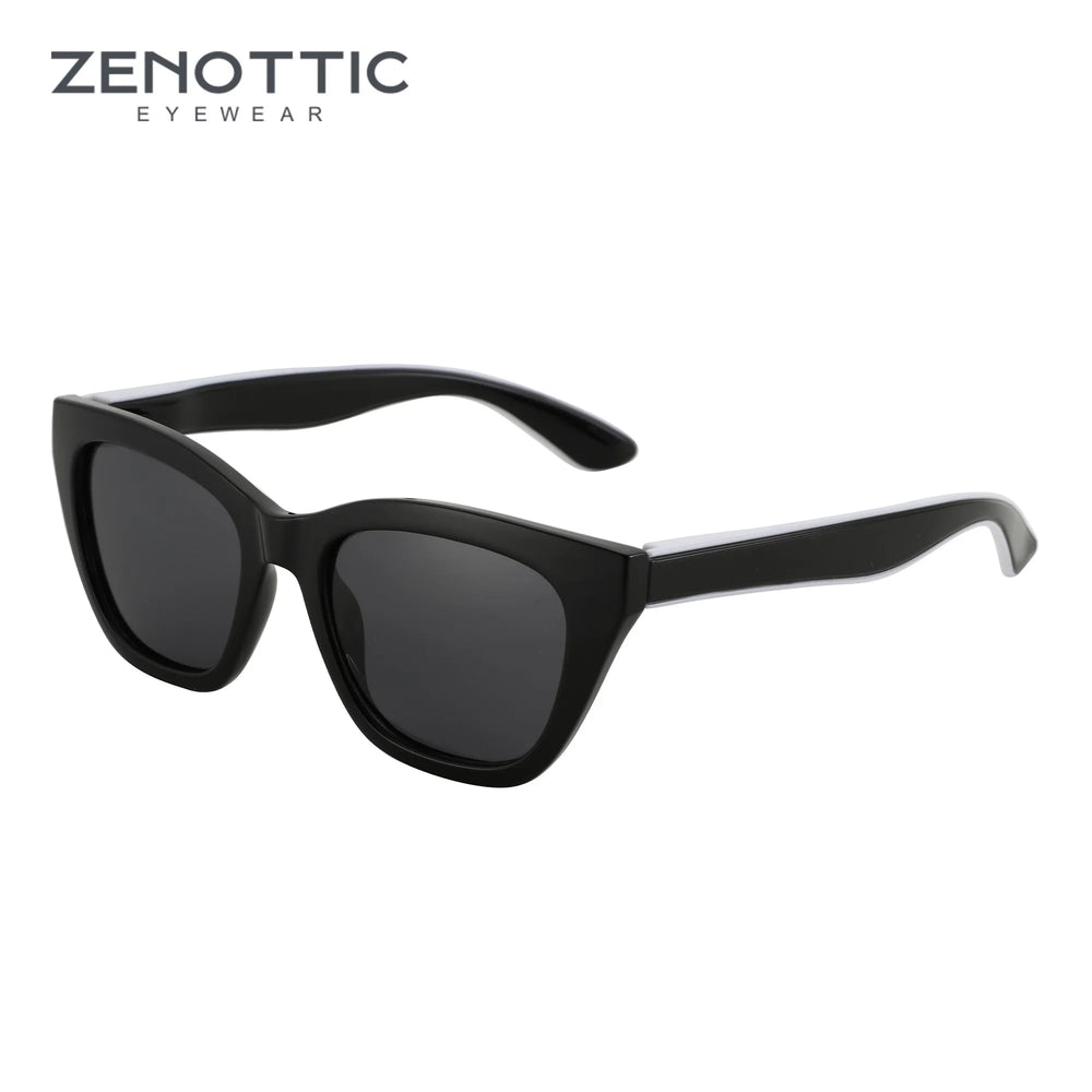 ZENOTTIC Square Polarized Sunglasses 2026 Fashion Women Thick Frame UV400 Protection Sun Glasses for Ladies Shopping Gif