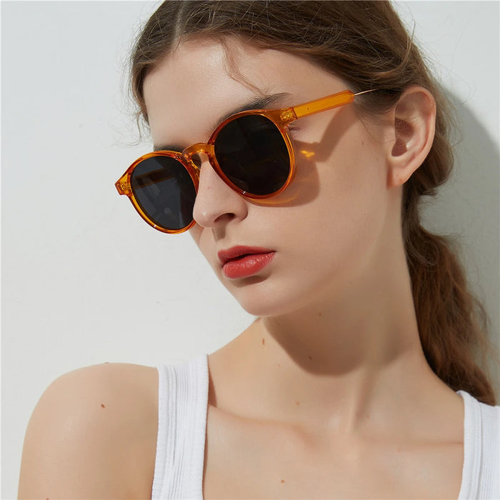 VIVIBEE Gothic Transparent Women Vintage Square Sunglasses 90s Round Sun Glasses 2026 Trending Products UV400 Men Shades