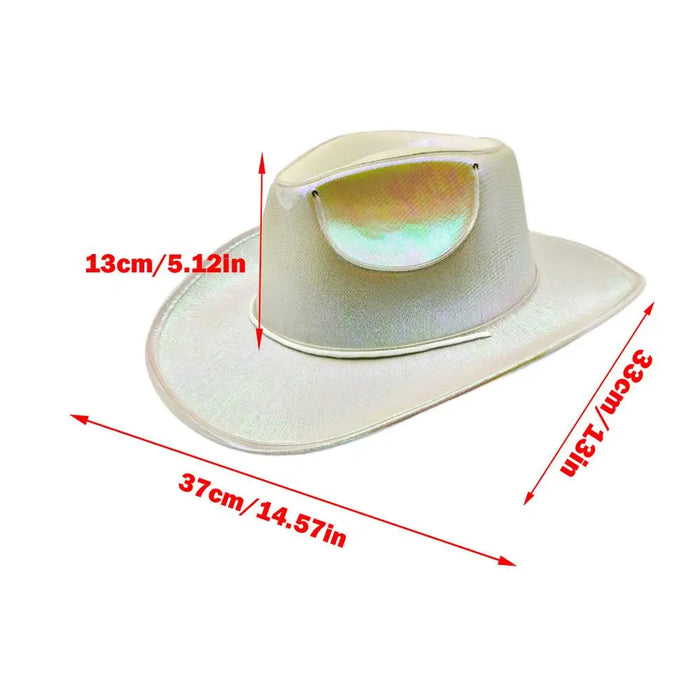 Chapeaux lumineux pour adultes, coiffes de fête, chapeau de cowboy lumineux LED, chapeau de cowboy lumineux à piles, chapeau de cowboy scintillant.