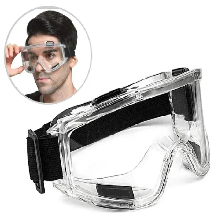 Clear Antifog Safety Goggles Anti Splash Windproof Protective Glasses for Industrial Work Lab Research Cycling Riding