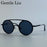 Steampunk Round Double Beam Sunglasses Men 2026 Luxury Brand Trendy Punk Metal Frame Sun Glasses For Male Driving UV400 Eyewear