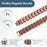ARADOO Vintage Pure Copper Cross Men's Bracelet Magnetic Therapy Bracelet