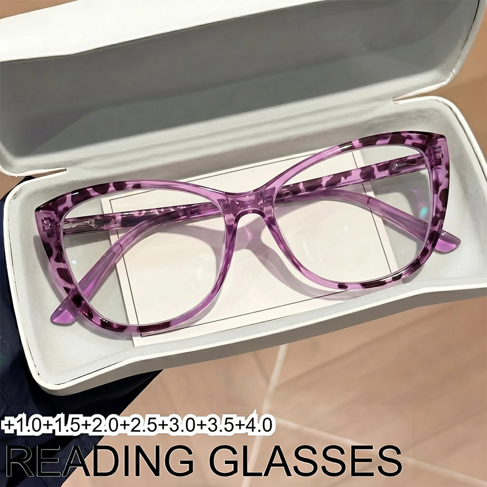 Floral Cat Eye Reading Glasses, Lightweight And Casual For Daily Use, Versatile Decorative Glasses For Both Men And Women