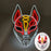 LED Fox Mask Neon Light Up Japanese Kitsune Mask for Halloween Cosplay Party Rave Festival Costume Glowing EL Wire Masque