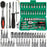 2025 New 46 Piece Auto Repair Combination Ratchet Wrench Vehicle mounted Socket Maintenance Tool Set with Storage Tool Box