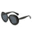 Fashion Oval Contrast Color Women Sunglasses Retro Square Clear Gradient Lens Shades UV400 Men Trending Luxury Punk Sun Glasses