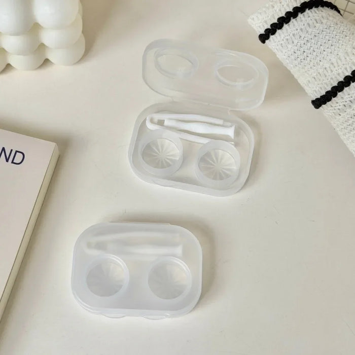 1PC Unisex Bottle Tube Hard Contact Lens Case Candy Color Travel Glasses Lenses Box Eyes Care Kit Holder Container Lens Washer