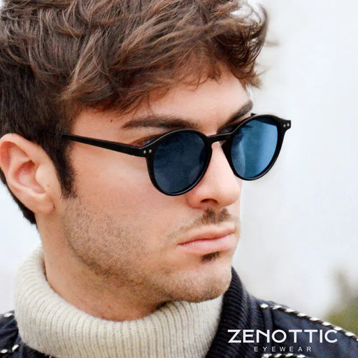 ZENOTTIC (petite taille) Lunettes de soleil circulaires polarisées rétro 2026 2025 Hommes Femmes Vintage Petites lunettes de soleil rondes UV400