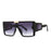 Gafas de sol con visera, máscara, para mujeres y hombres, de gran tamaño, a prueba de viento, estilo punk, montura cuadrada grande, gafas deportivas UV400 Oculos