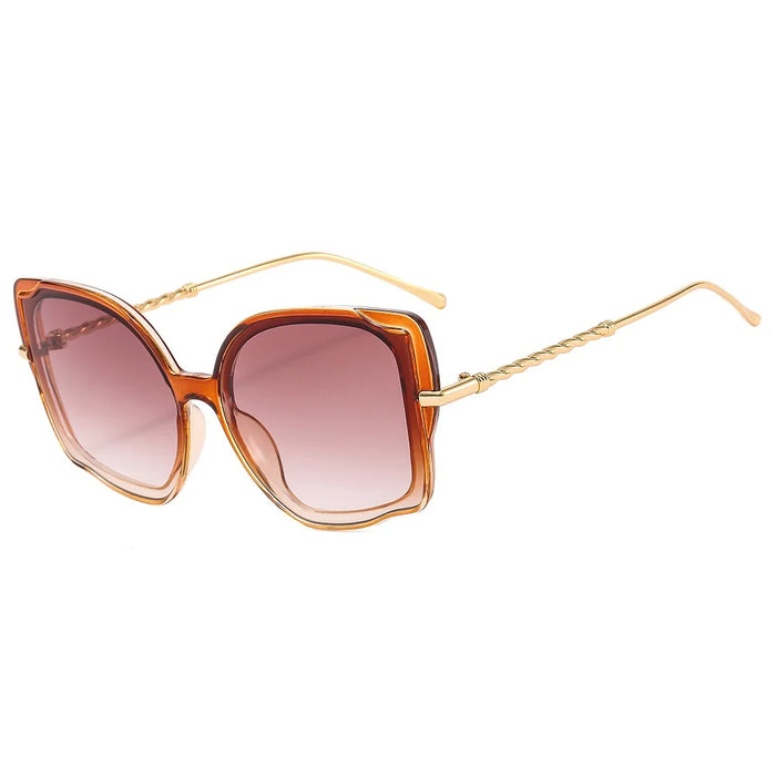 Fashion Cat Eye Sunglass Women Trendy Eyewear High Quality Luxury Brand Designer Sun Shades for Ladies UV400