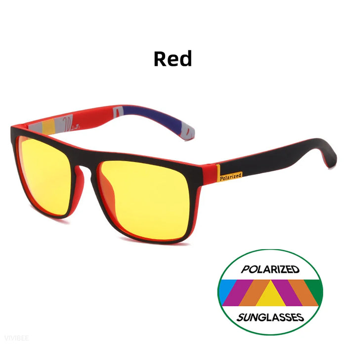 VIVIBEE Night Vision Glasses Yellow Polarized UV400 Men Square Driving Goggles Sports Women Anti Glare Car Eyepieces