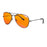 SHINU Gafas con lentes de bloqueo de luz azul para hombre, lentes naranjas, filtro de luz azul, mejor sueño y descanso, montura de metal