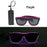 Lunettes lumineuses pour artistes de boîte de nuit Lunettes LED Fête Danse Rave Noël 6V LED Lunettes de soldat futuristes Lumières néon