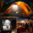 Linterna de camping recargable MOSLIGHTING Linterna portátil de mano Luces de emergencia para mercados nocturnos Bombilla de camping al aire libre Lámpara de tienda