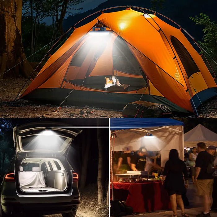 Linterna de camping recargable MOSLIGHTING Linterna portátil de mano Luces de emergencia para mercados nocturnos Bombilla de camping al aire libre Lámpara de tienda