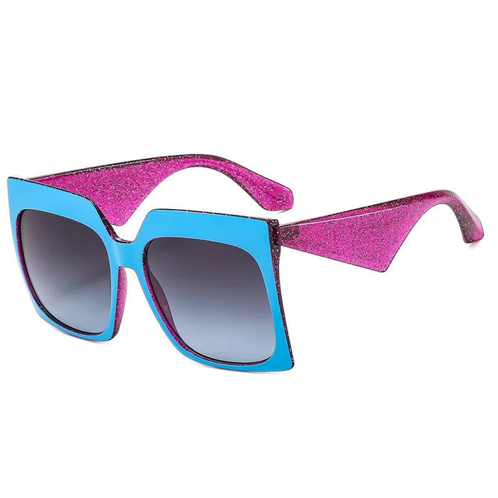 New Two-color Frame Square Sunglasses Women Retro Trending Luxury Female Eyewear Shades UV400 Sun Glasses Brand Oculus