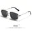 HBK Square Rimless Sunglasses Women Retro Metal Sun Glasses Men Luxury Party Business Gradient Shades 2024 Summer Style