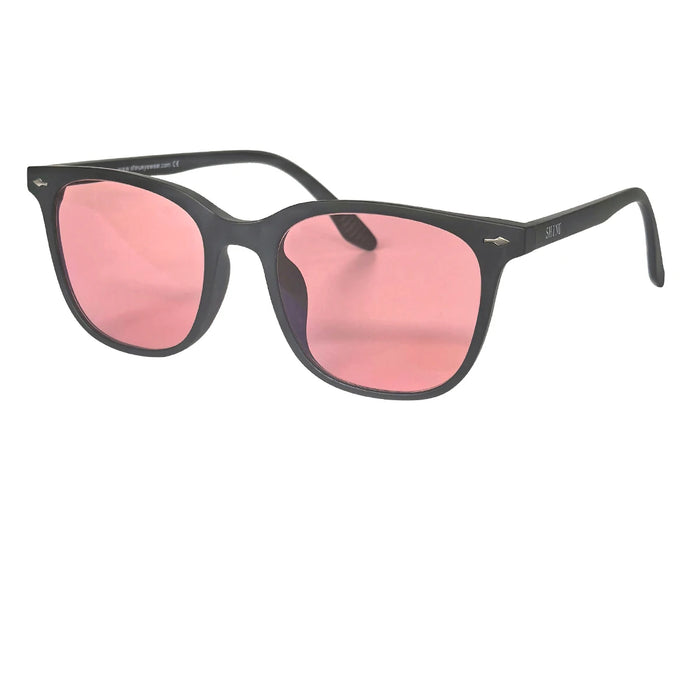 SHINU Women FL-41 Glasses FL41 Tint Glasses man, 480-520nm Blue Light Blocking Lenses Office Fluorescent Light Migraine Eyewear
