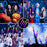 1-100Pcs LED Glow Sticks Bulk Colorful RGB Glow Foam Stick Cheer Tube Dark Light for Xmas Birthday Wedding Party Supplies