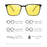 VIVIBEE Lunettes de vision nocturne jaunes en métal pour homme, verres polarisés carrés, conduite, UV400, lunettes de soleil pour femme, 2026, lunettes de pêche