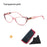 Cat's Eye Women's Anti-Blue Light Reading Glasses,, Floral Pattern Fashion Lightweight Frame, Diopter +0 ~ +4.5