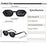 HBK Fashion Retro Polygon Men Sunglasses Small Frame Cupronickel Core Insert Leg Sun Glasses Outdoor Party Vacation Travel