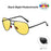 VIVIBEE Metal Pilot Black Folding Sunglasses Polarized Men Titanium Shades Women Aviation UV400 Designer Mirror Blue Sun Glasses