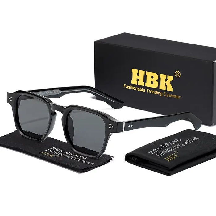 HBK Fashion Punk Sunglasses for Men Classic Square Sun Glasses Outdoor Sports Party Vacation Travel Driving Fishing Eyeglasses