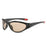 NEW Sports Punk Mirror Sunglasses Women 2000'S Men Y2K Hip Hop Luxury Brand Cat Eye Sun Glasses UV400 Unisex Shades Oval Eyewear