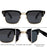 Retro Photochromic Classic Square Punk Sunglasses Men Metal Frame Driving Sun Glasses Male Vintage Luxury Brand Eyewear Shades