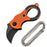 1 unidad NUEVO Mini Cuchillo Llavero Acero Inoxidable Camping Pequeño Cuchillo Mini Portátil Pelador Hoja Fija Multiherramienta EDC con Ca