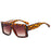 Fashion New Oversize Square Sunglasses Women Vintage Big Frame Shades Men Sun Glasses UV400 Eyewear Oculos Gafas
