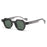 Vintage Polygon Square Women Sunglasses Fashion Hexagon Clear Ocean Lens Shades UV400 Men Rivets Sun Glasses Oculus