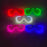 Nouvelles lunettes lumineuses LED sans fil pour festival, rave, soirée, lunettes de soleil mosaïque lumineuses néon, lunettes de club disco