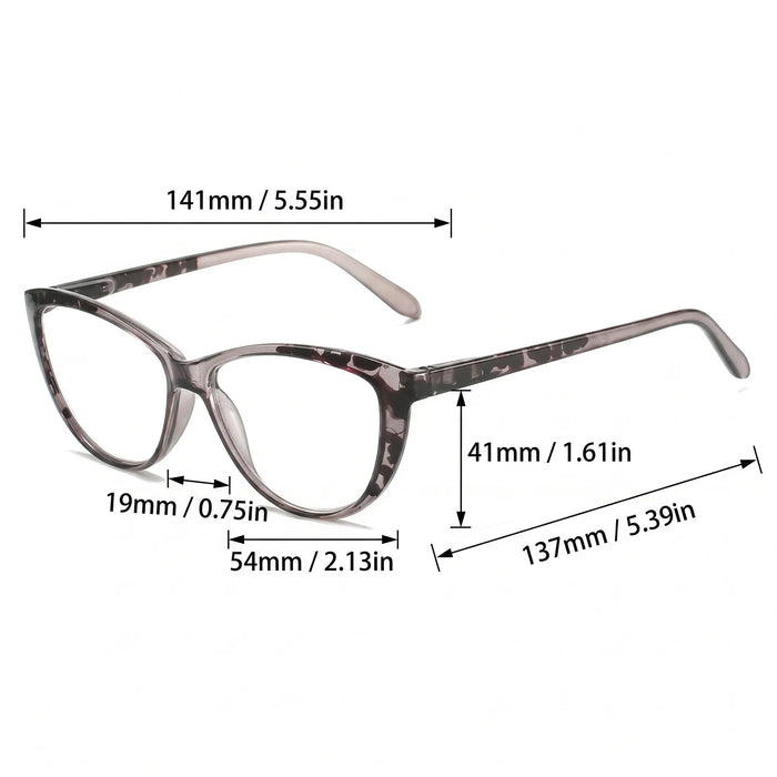 Floral Cat Eye Reading Glasses, Lightweight And Casual For Daily Use, Versatile Decorative Glasses For Both Men And Women