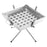 Goture 1pc Portable Stainless Steel Foldable BBQ Grill, 1-2 People Charcoal Stove for Camping Picnic & Outdoor