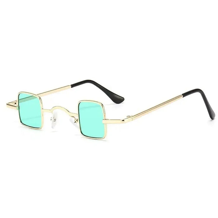 Fashion Small Square Sunglasses Ultra Light Metal Frame Hip Hop Punk Sun Glasses Candy Color Sunglasses Shades for Women Men