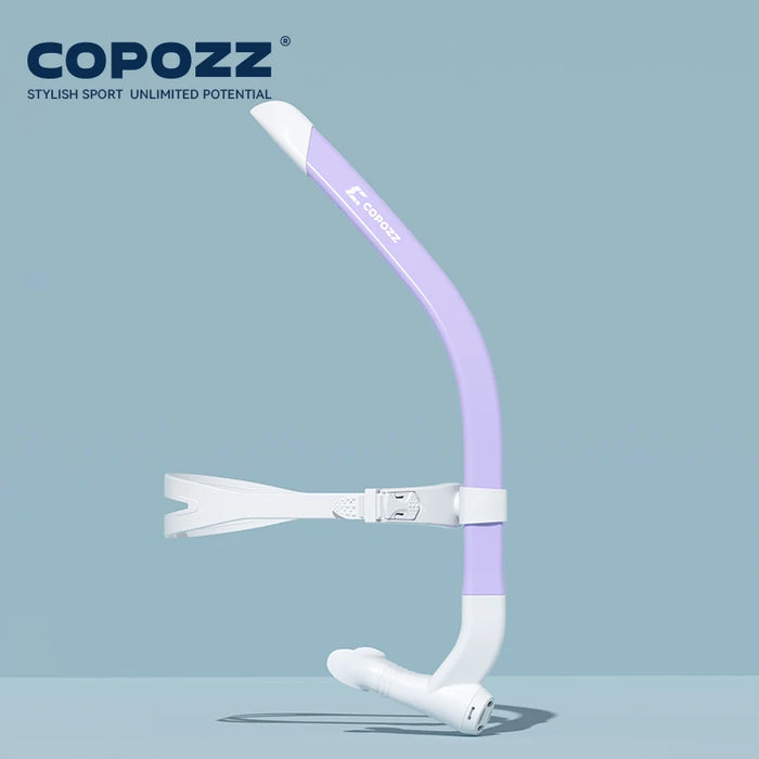COPOZZ Front Head Swimming Training Snorkel Silicone Mouthpiece Junior Swimmers Full Dry Diving Equipment For Female Male Youth