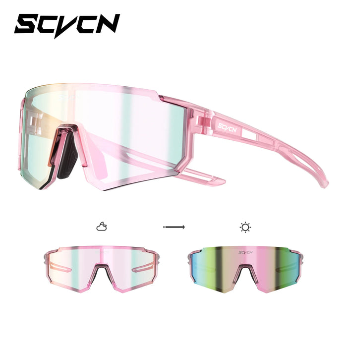 SCVCN Children's Polarized Photochromic Cycling Sunglasses Outdoor Running Glasses Boy Girl 6-14 Years Glasses Kids UV400