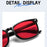 Classic Red Lens Blue Light Blocking Glasses Square Men Better Sleep Anti Bluelight Filter Orange Women UV400 Eyeglasses