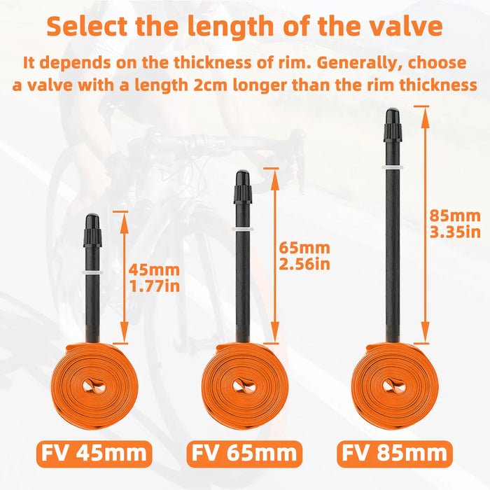 PINMOAP Road Bike Inner Tube Ultra Light Tpu Bicycle Inner Tube 700x28-32c Durable Anti Perforation Inner Tube Essential Riding