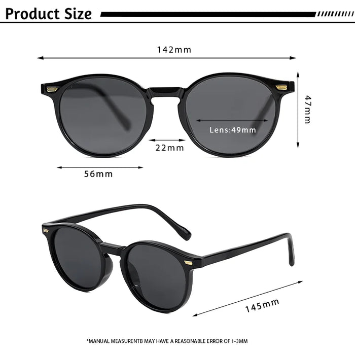 HBK Fashion Polarized Sunglasses Men Round TR90 Frame Fashion Sun Glasses Women Driving Sports UV400 Lunette De Soleil Homme