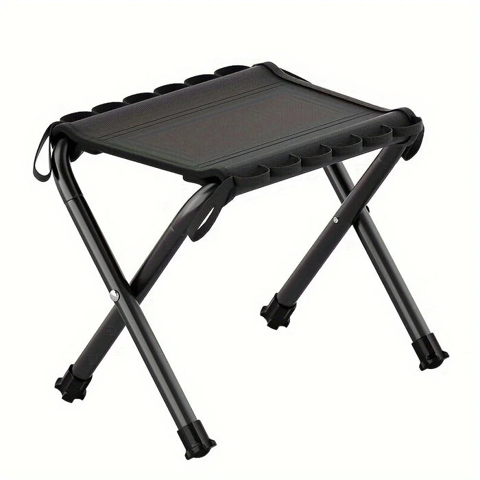Capacidad de carga 130 kg, taburete plegable colgante, taburete portátil para acampada al aire libre, silla plegable, doble propósito para pesca y pícnic